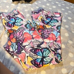 Colorful Butterfly Print pants